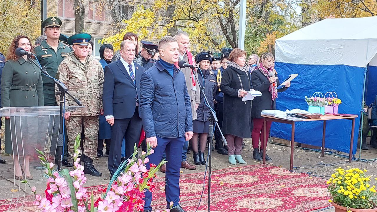 Глава города Балаково Леонид Родионов принял участие в торжественном мероприятии, посвященном клятве кадета